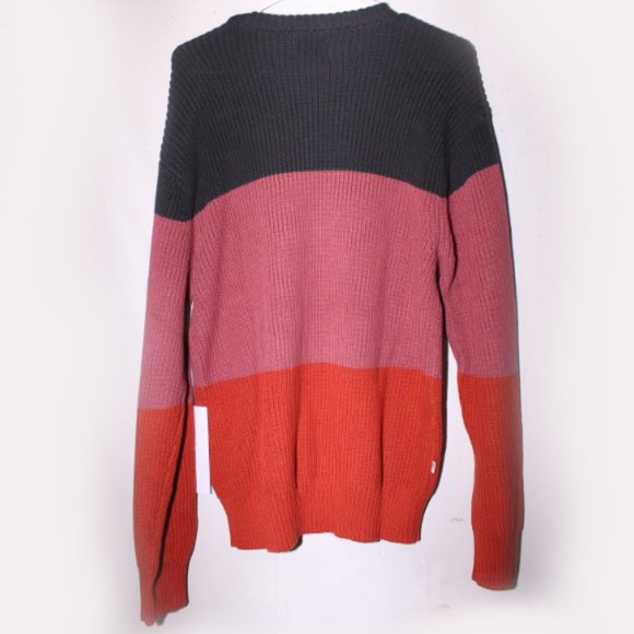 NWT OBEY Joni Colorblock Long Sleeve Knit Sweater Size S - Picture 10 of 12